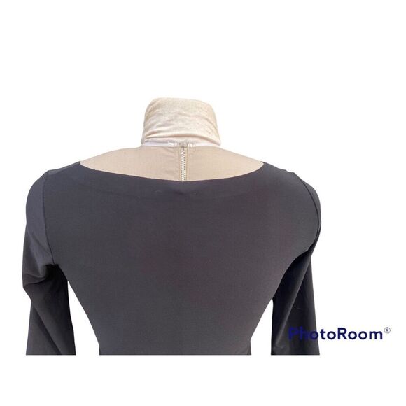 Norma Kamali Scoop Neck Diagonal Flared Dress Sz. XS - Picture 6 of 10